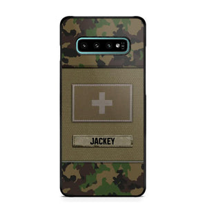 Personalized Swiss Veterans/Soldier Camo Phone Case Printed 22OCT-HY11