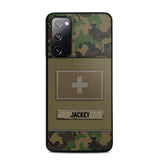 Personalized Swiss Veterans/Soldier Camo Phone Case Printed 22OCT-HY11