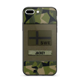 Personalized Swedish Veterans/Soldier Camo Phone Case Printed 22OCT-HY11