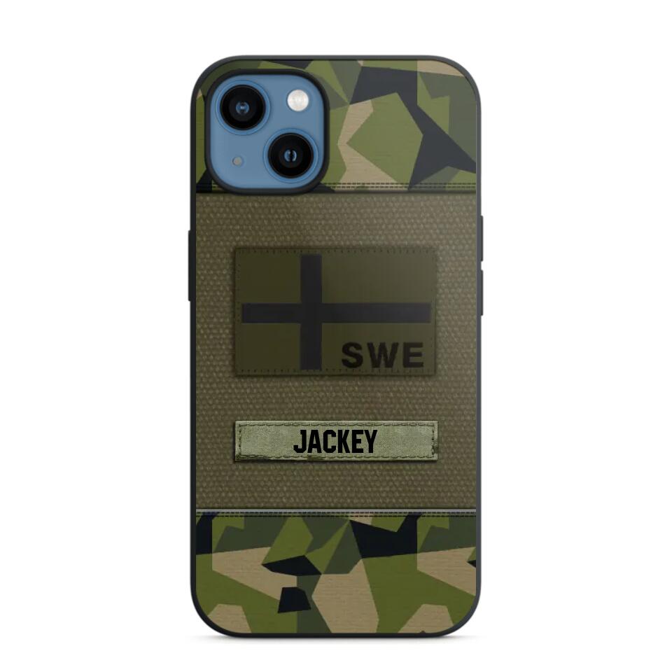 Personalized Swedish Veterans/Soldier Camo Phone Case Printed 22OCT-HY11