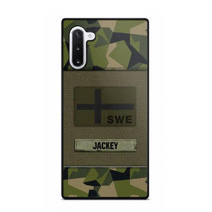 Personalized Swedish Veterans/Soldier Camo Phone Case Printed 22OCT-HY11