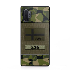 Personalized Swedish Veterans/Soldier Camo Phone Case Printed 22OCT-HY11