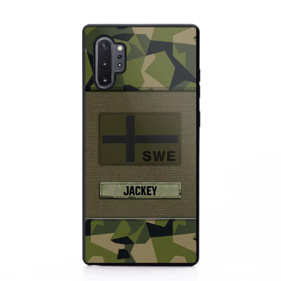 Personalized Swedish Veterans/Soldier Camo Phone Case Printed 22OCT-HY11