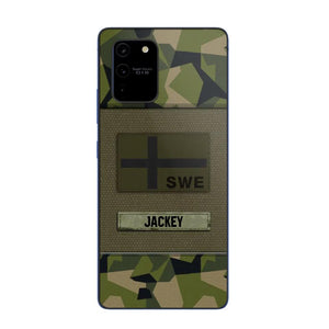 Personalized Swedish Veterans/Soldier Camo Phone Case Printed 22OCT-HY11