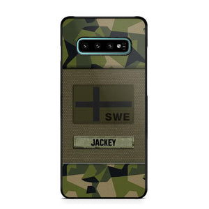 Personalized Swedish Veterans/Soldier Camo Phone Case Printed 22OCT-HY11