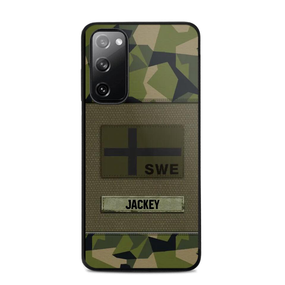 Personalized Swedish Veterans/Soldier Camo Phone Case Printed 22OCT-HY11