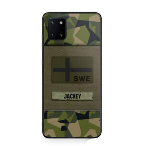 Personalized Swedish Veterans/Soldier Camo Phone Case Printed 22OCT-HY11