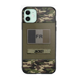 Personalized French Veterans/Soldier Camo Phone Case Printed 22OCT-HY11