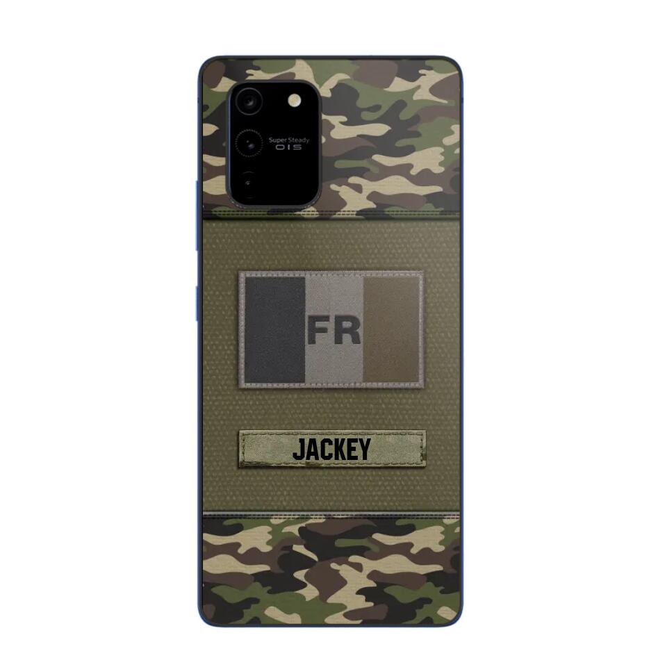 Personalized French Veterans/Soldier Camo Phone Case Printed 22OCT-HY11