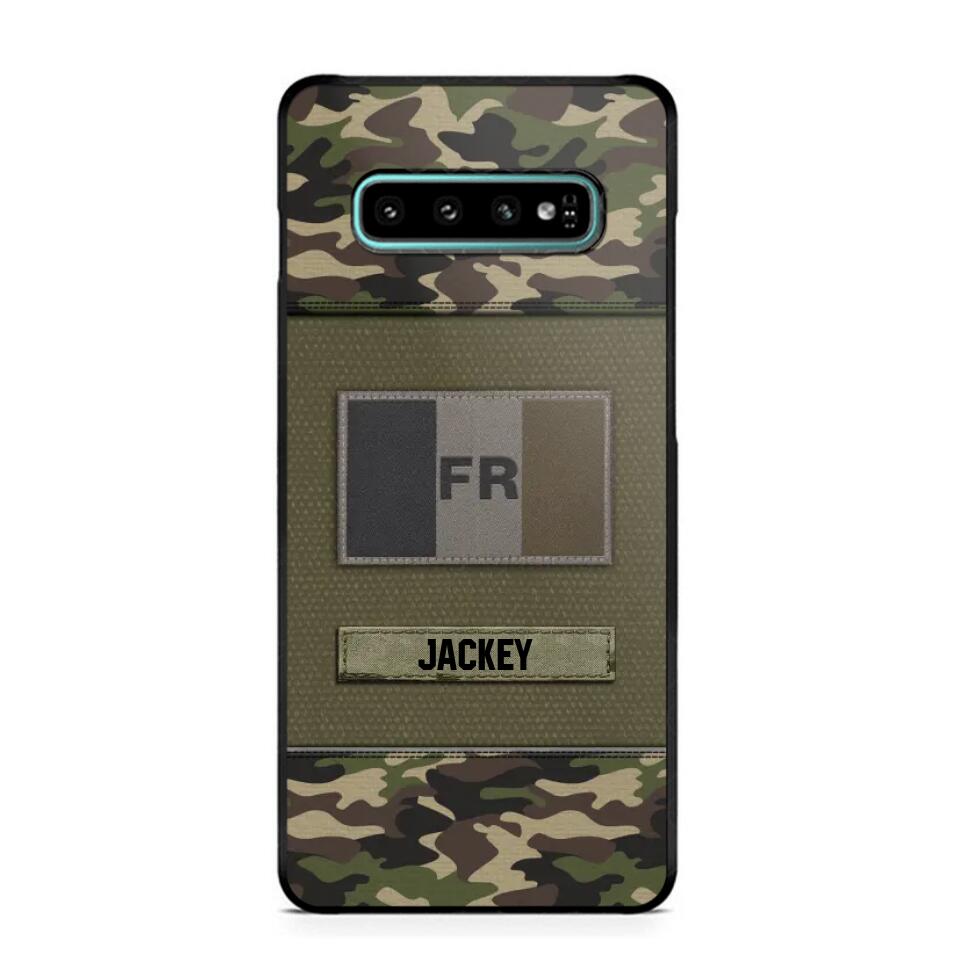 Personalized French Veterans/Soldier Camo Phone Case Printed 22OCT-HY11