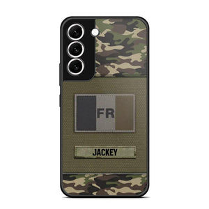 Personalized French Veterans/Soldier Camo Phone Case Printed 22OCT-HY11