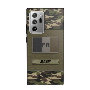 Personalized French Veterans/Soldier Camo Phone Case Printed 22OCT-HY11