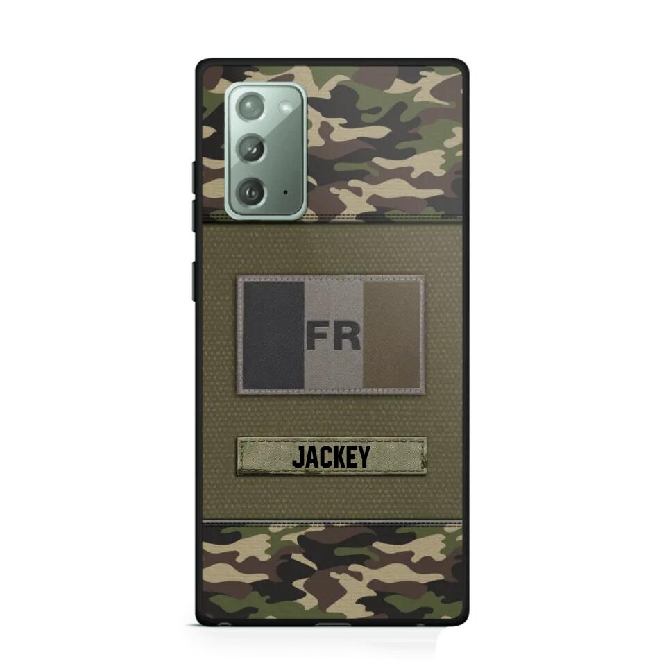 Personalized French Veterans/Soldier Camo Phone Case Printed 22OCT-HY11