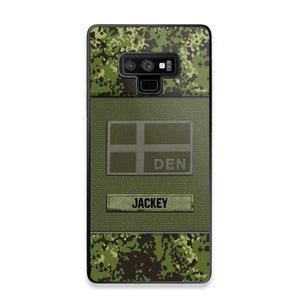 Personalized Danish Veterans/Soldier Camo Phone Case Printed 22OCT-HY11