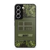 Personalized Danish Veterans/Soldier Camo Phone Case Printed 22OCT-HY11