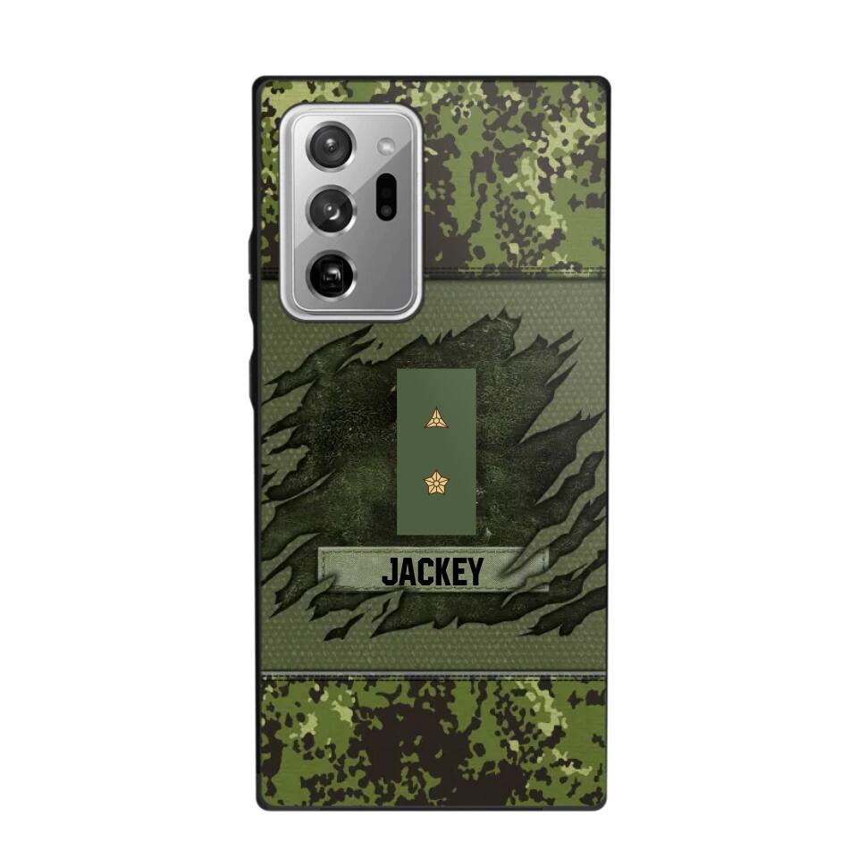 Personalized Danish Veterans/Soldier Phone Case Printed 22OCT-HY11