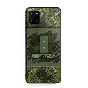 Personalized Danish Veterans/Soldier Phone Case Printed 22OCT-HY11