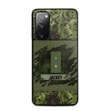 Personalized Danish Veterans/Soldier Phone Case Printed 22OCT-HY11