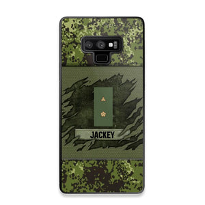 Personalized Danish Veterans/Soldier Phone Case Printed 22OCT-HY11