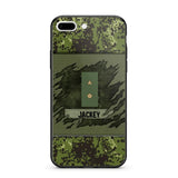 Personalized Danish Veterans/Soldier Phone Case Printed 22OCT-HY11