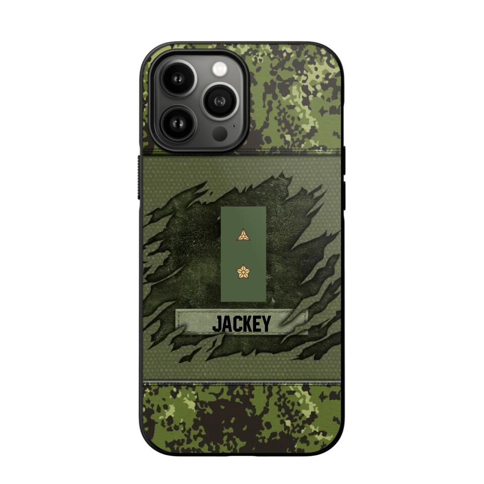 Personalized Danish Veterans/Soldier Phone Case Printed 22OCT-HY11