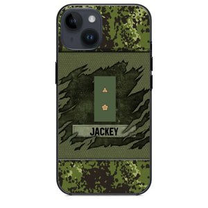 Personalized Danish Veterans/Soldier Phone Case Printed 22OCT-HY11