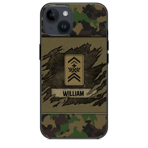 Personalized Swiss Veterans/Soldier Phone Case Printed 22OCT-HY11