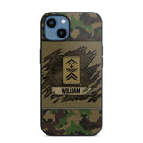 Personalized Swiss Veterans/Soldier Phone Case Printed 22OCT-HY11