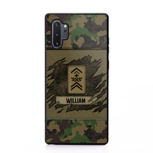 Personalized Swiss Veterans/Soldier Phone Case Printed 22OCT-HY11