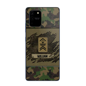 Personalized Swiss Veterans/Soldier Phone Case Printed 22OCT-HY11