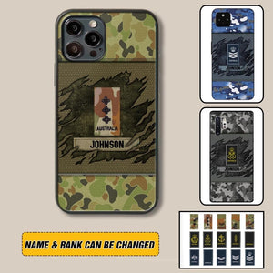 Personalized Australian Veterans/Soldier Phone Case Printed 22OCT-HY11