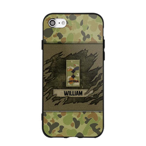 Personalized Australian Veterans/Soldier Phone Case Printed 22OCT-HY11