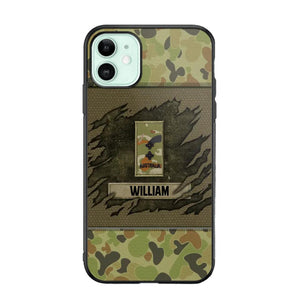 Personalized Australian Veterans/Soldier Phone Case Printed 22OCT-HY11