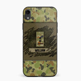 Personalized Australian Veterans/Soldier Phone Case Printed 22OCT-HY11