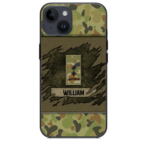 Personalized Australian Veterans/Soldier Phone Case Printed 22OCT-HY11