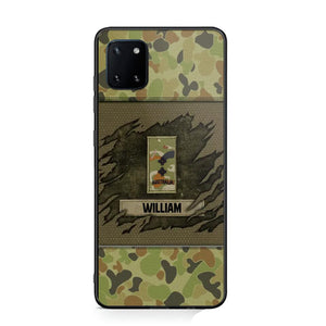 Personalized Australian Veterans/Soldier Phone Case Printed 22OCT-HY11