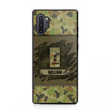 Personalized Australian Veterans/Soldier Phone Case Printed 22OCT-HY11