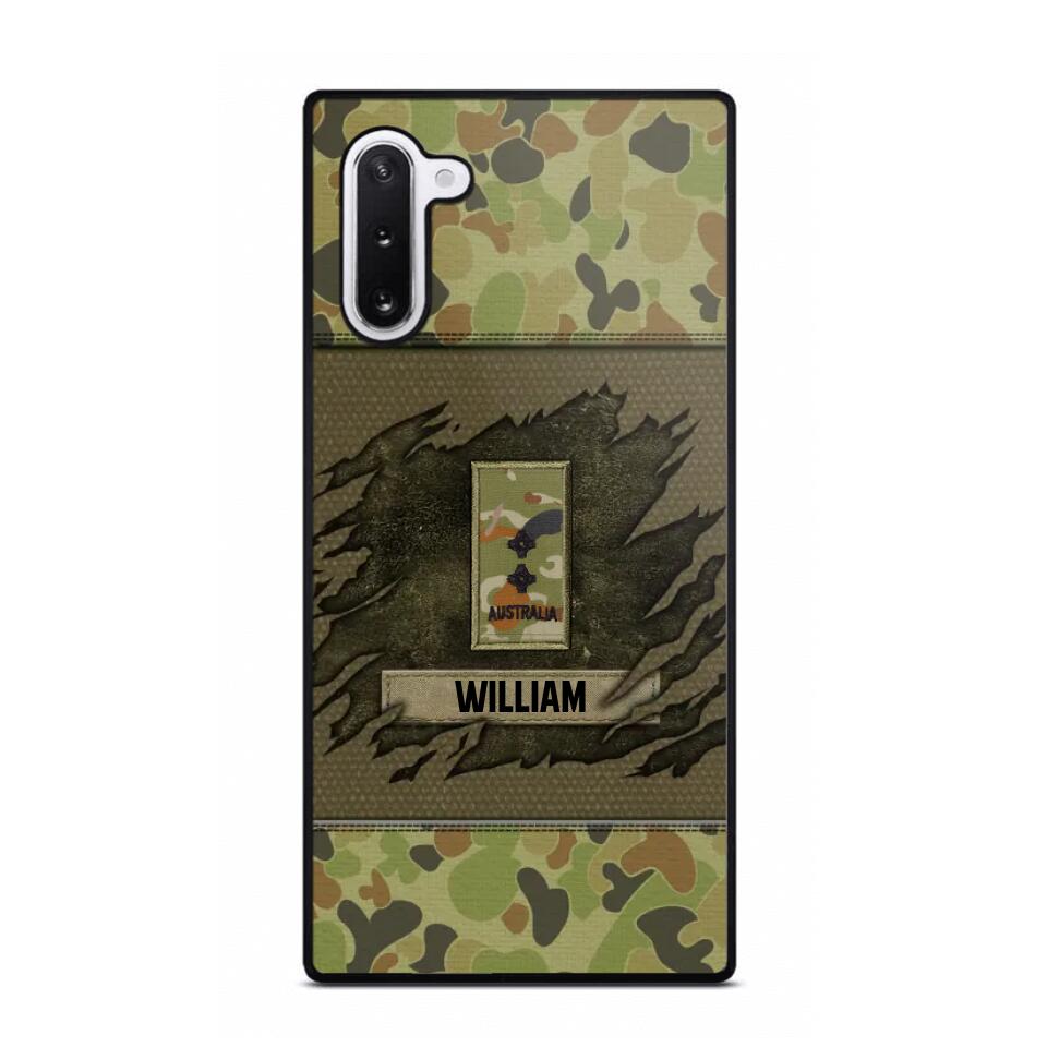 Personalized Australian Veterans/Soldier Phone Case Printed 22OCT-HY11