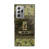 Personalized Australian Veterans/Soldier Phone Case Printed 22OCT-HY11