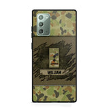 Personalized Australian Veterans/Soldier Phone Case Printed 22OCT-HY11