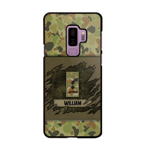 Personalized Australian Veterans/Soldier Phone Case Printed 22OCT-HY11