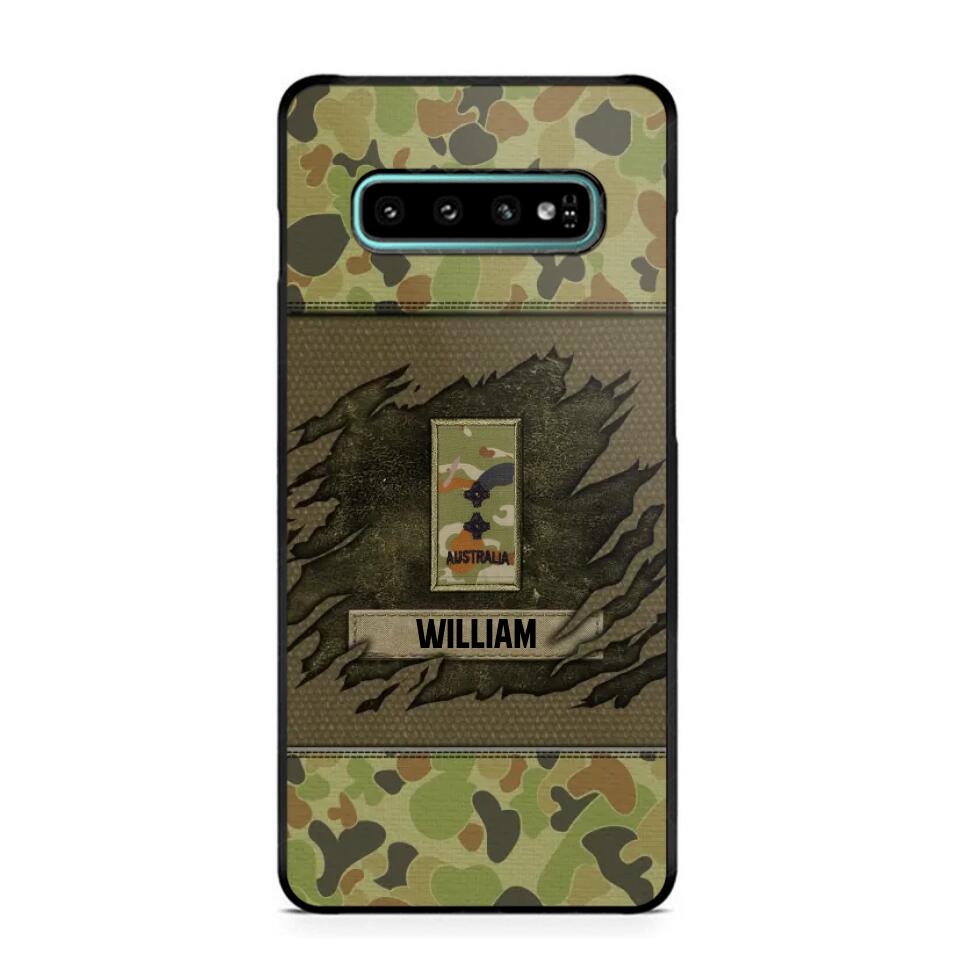 Personalized Australian Veterans/Soldier Phone Case Printed 22OCT-HY11