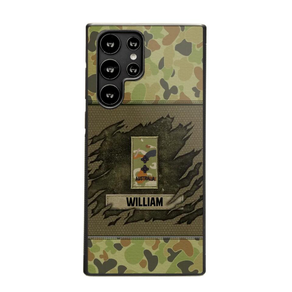 Personalized Australian Veterans/Soldier Phone Case Printed 22OCT-HY11