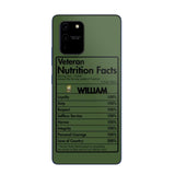 Personalized Canadian Veteran Nutrition Facts Phonecase 3D Printed QTDT1210