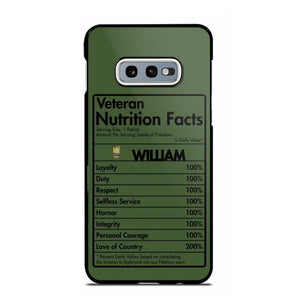 Personalized Canadian Veteran Nutrition Facts Phonecase 3D Printed QTDT1210