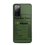 Personalized Canadian Veteran Nutrition Facts Phonecase 3D Printed QTDT1210