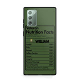 Personalized Canadian Veteran Nutrition Facts Phonecase 3D Printed QTDT1210