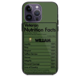 Personalized Canadian Veteran Nutrition Facts Phonecase 3D Printed QTDT1210