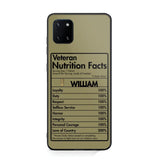 Personalized Italian Veteran Nutrition Facts Phonecase 3D Printed QTDT1210