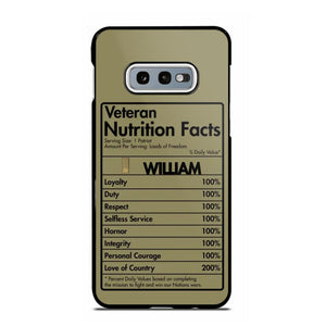 Personalized Italian Veteran Nutrition Facts Phonecase 3D Printed QTDT1210